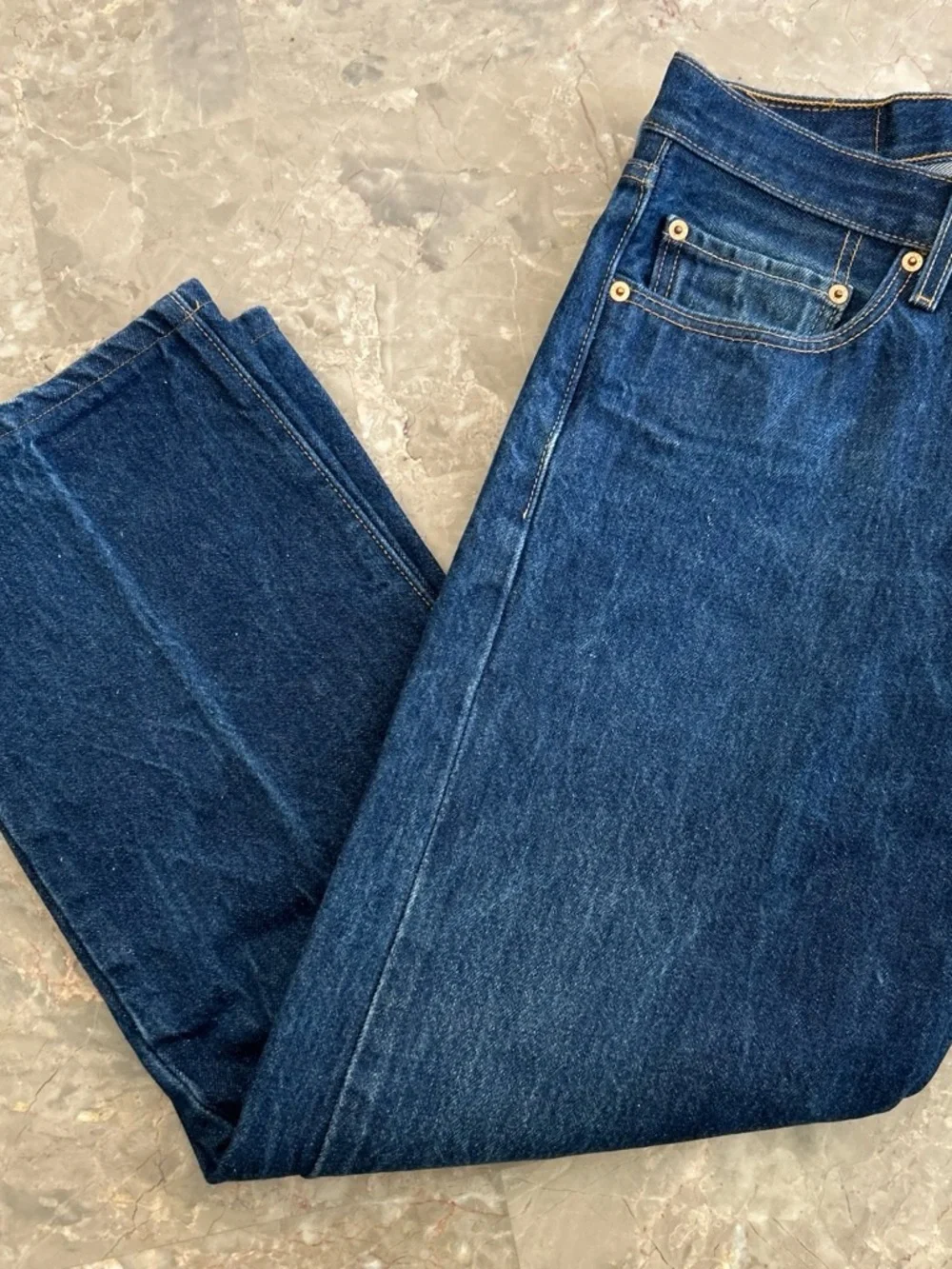 Vintage 2003 Levi’s 501XX Jeans 33x27 Blue Denim Button Fly Straight Leg